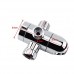 Zerodis 3-Way Shower Arm Diverter for Handheld Shower Combo Shower Head Mounted Valve Fix Bracket Bathroom - B07G1YT78L